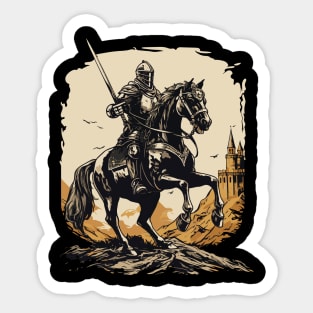 Medieval rider on horseback - Knight Sticker